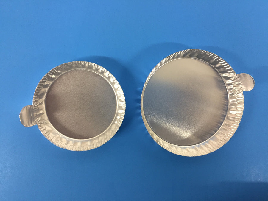Aluminum Weighing Pans - Crinkle w/ Tab